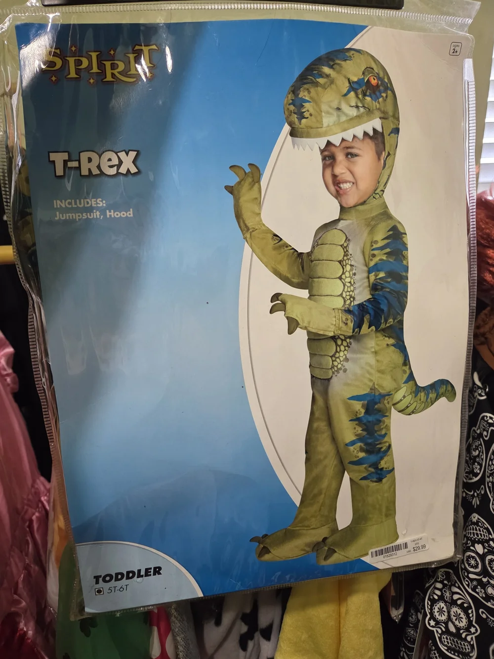Spirit Green and Blue T-Rex Toddler Costume